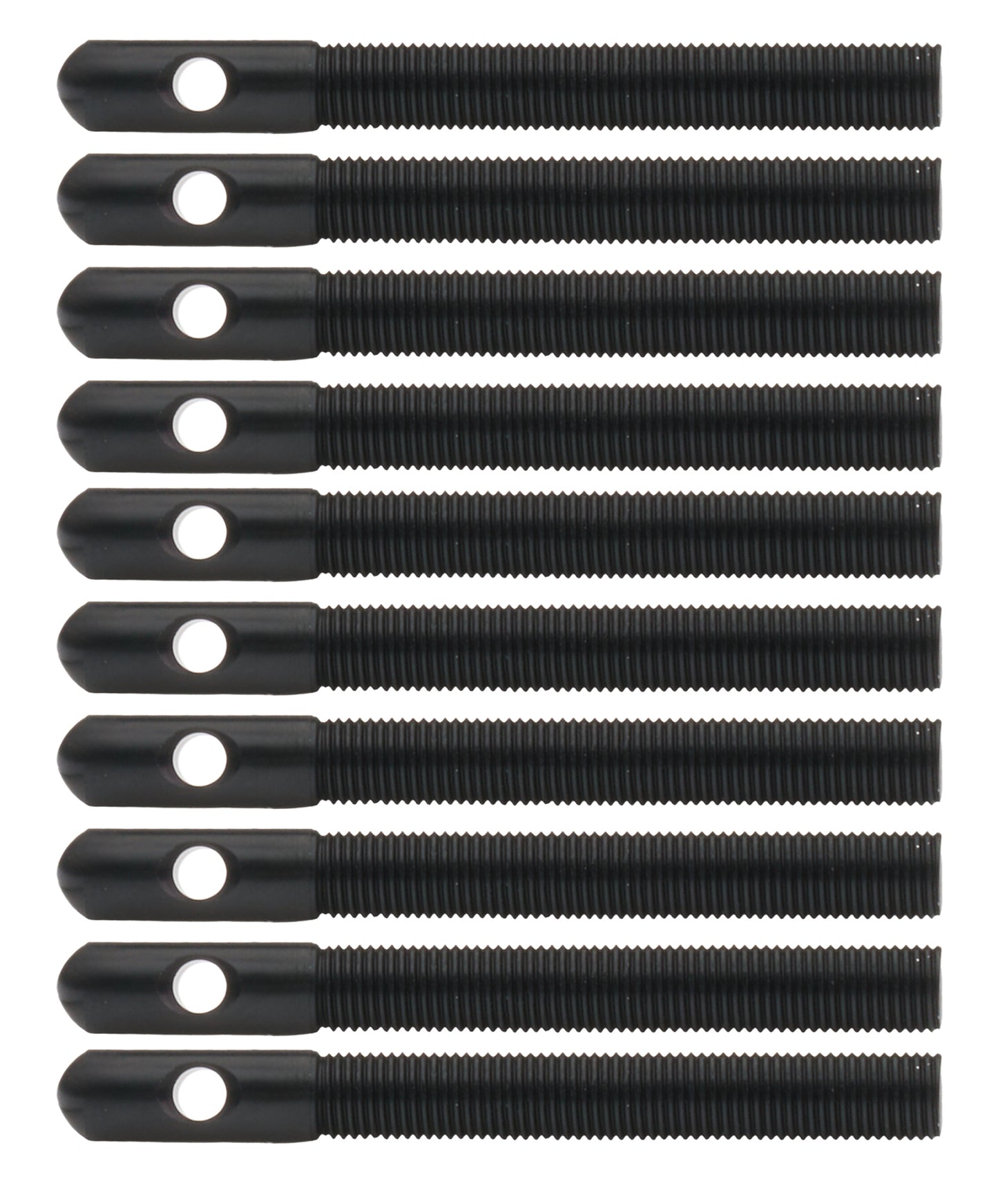 Aluminum Hood Pins 3/8in Black 10pk