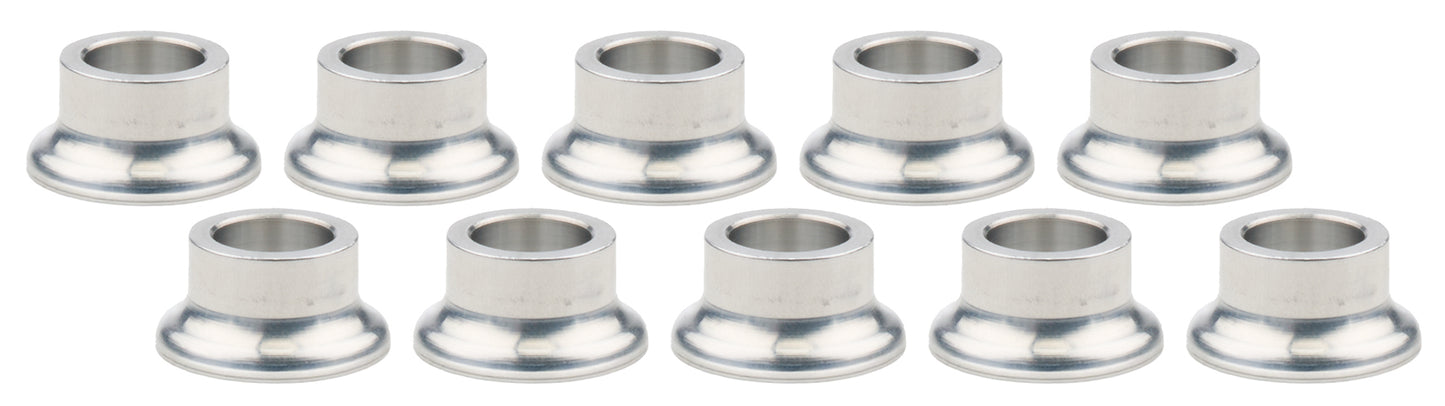 Tapered Spacers Alum 1/2in ID x 1/2 Long 10pk