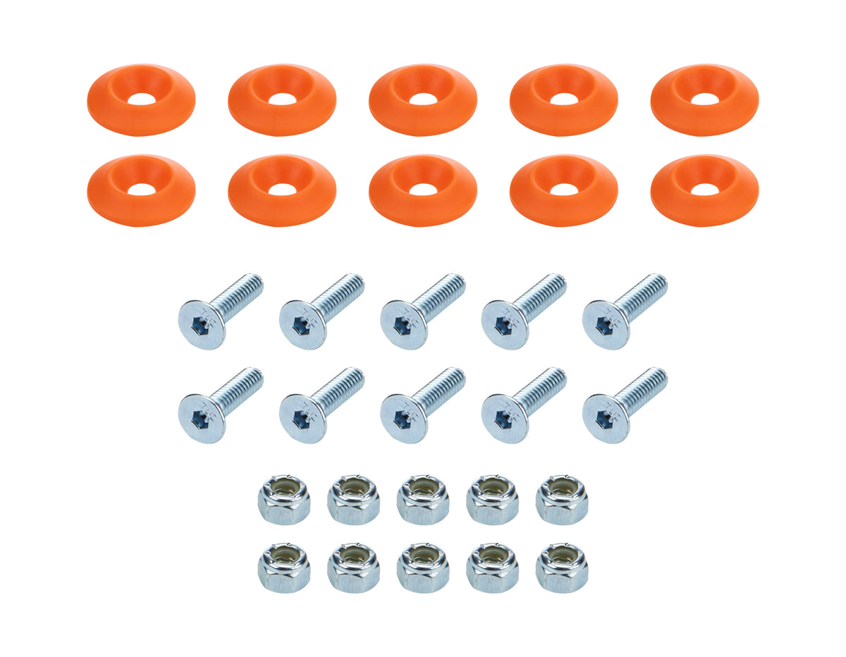 Countersunk Bolt Kit Orange 10pk Discontinued