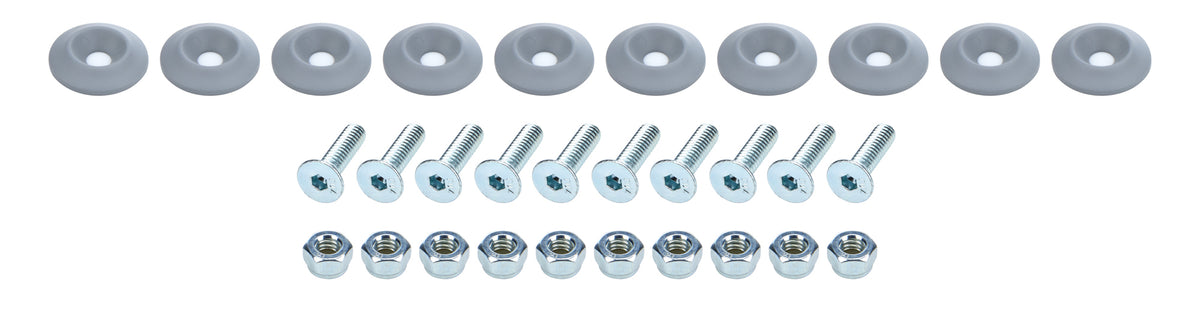 Countersunk Bolt Kit Silver 10pk Discontinued