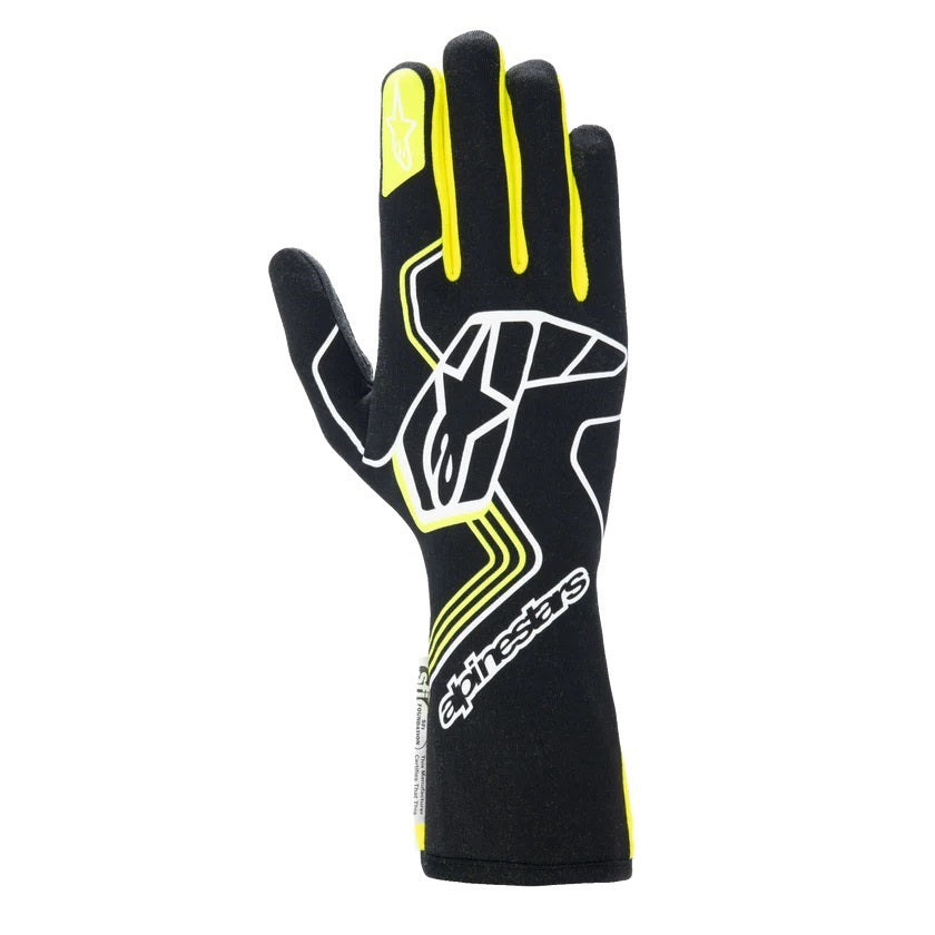 Glove Tech-1 Race V4 Blk / Fluo Yellow Large