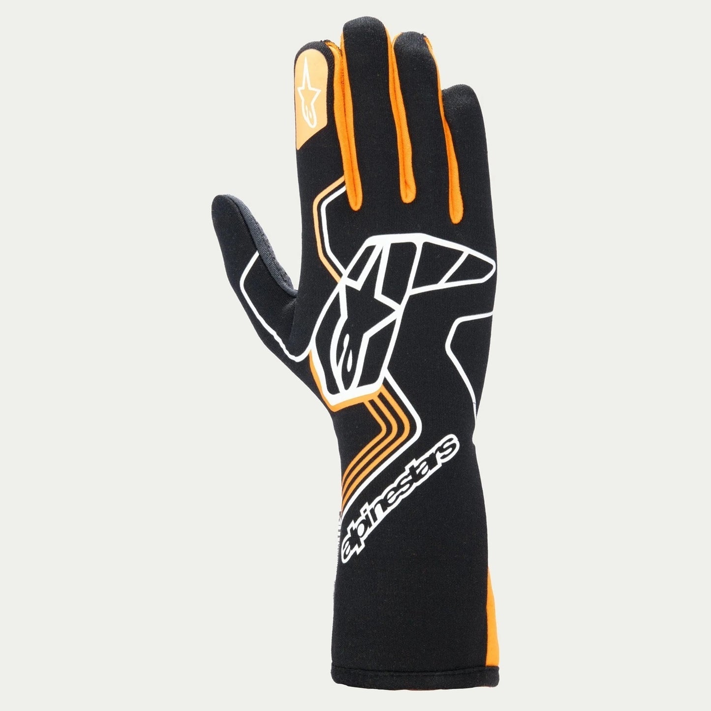 Glove Tech-1 Race V4 Black / Flo Org Small