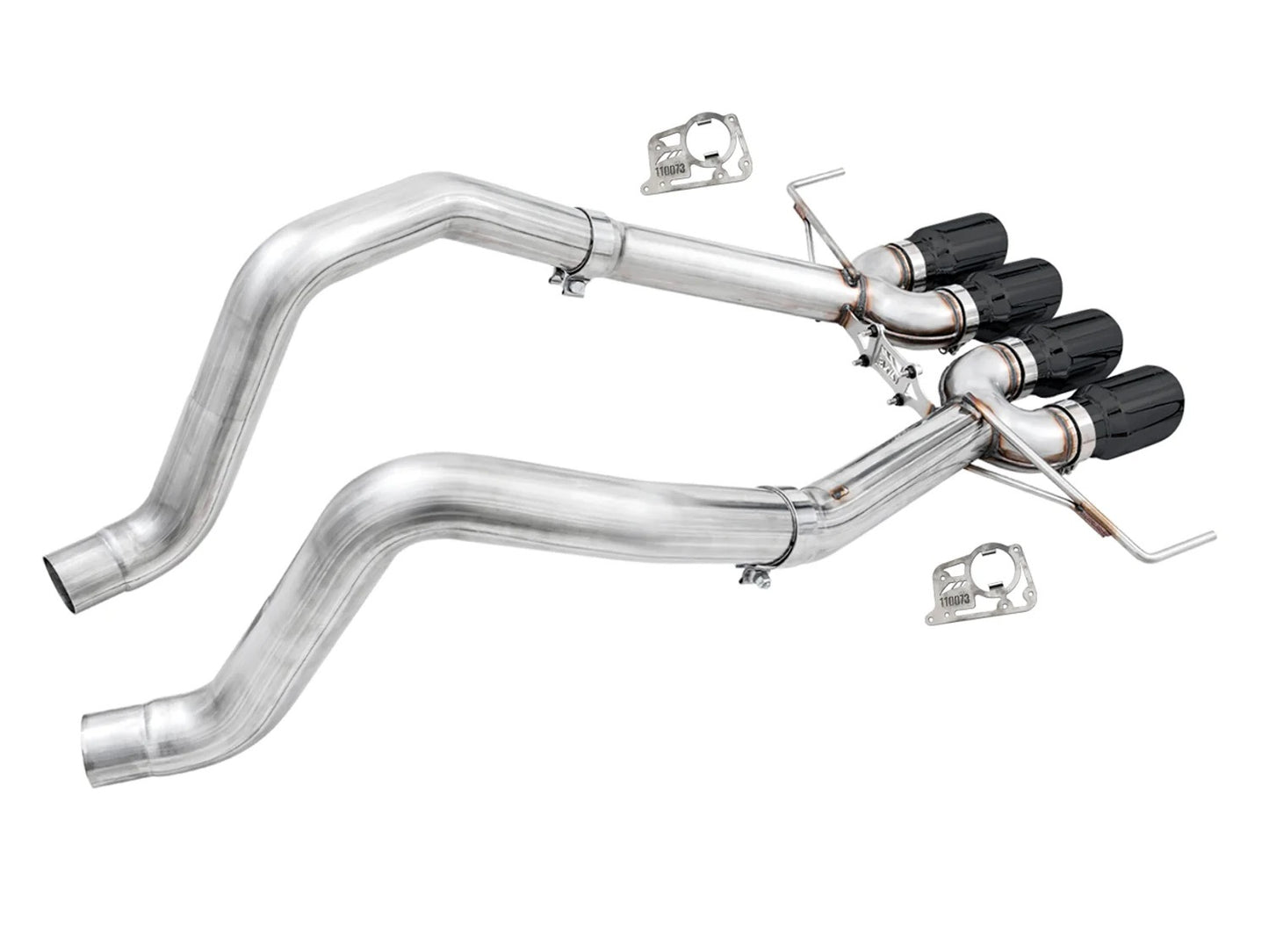 C7 Corvette Exhaust Quad Black Tips
