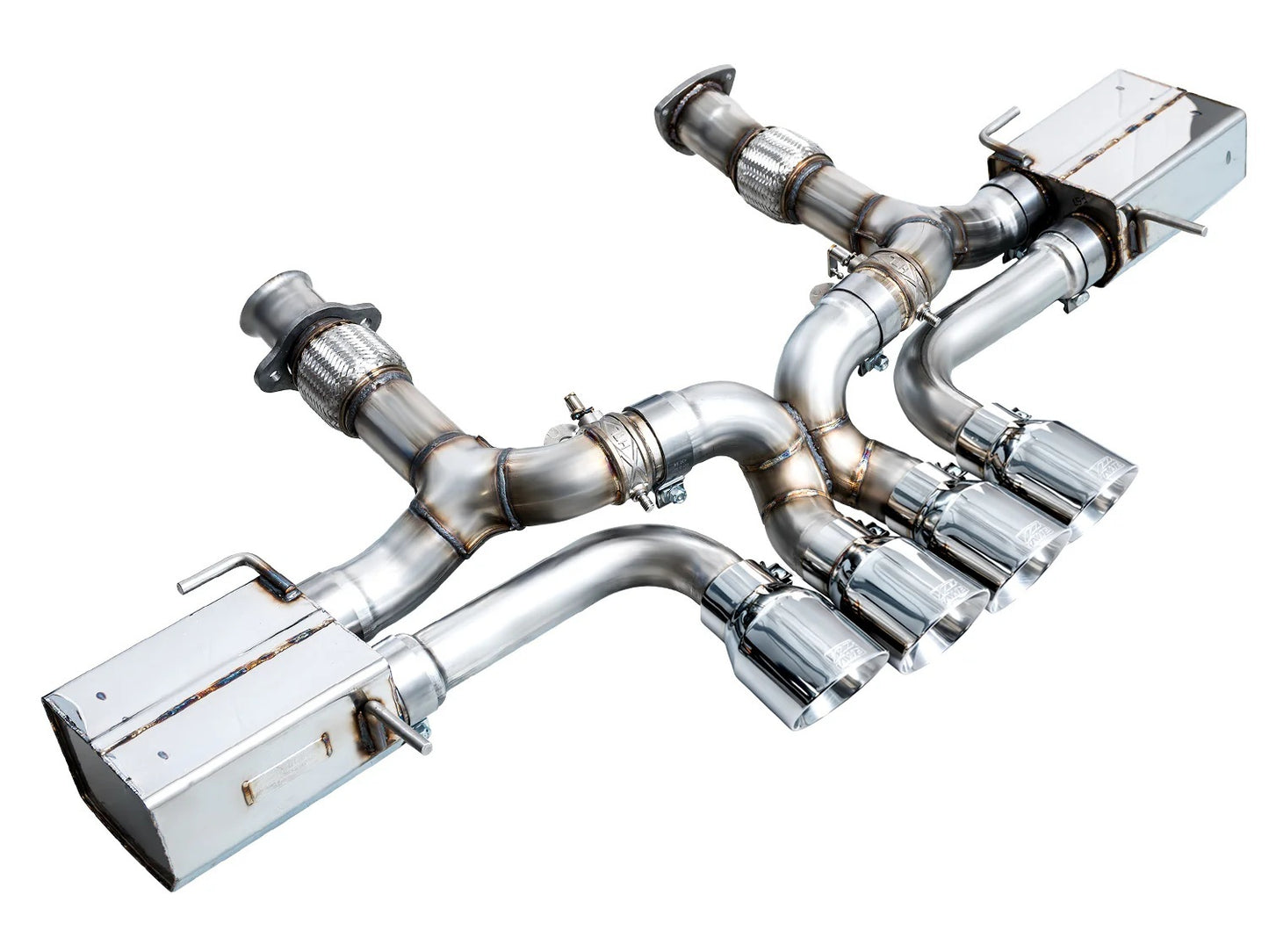 23-25 ZO6 Vette Exhaust Switch Path Chrome Tips