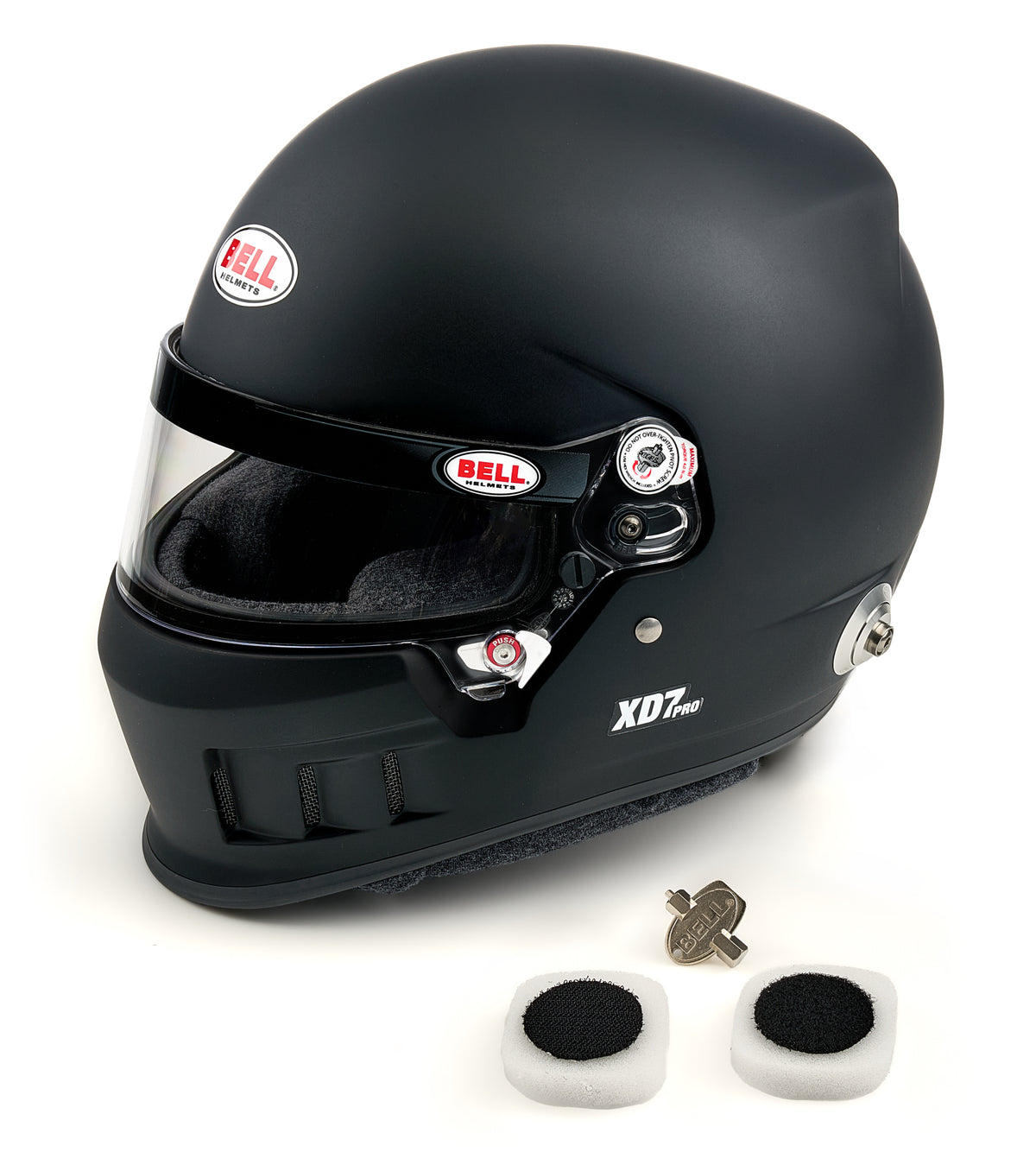 HELMET XD7 7-5/8 FLAT BLACK SA2025 FIA8859