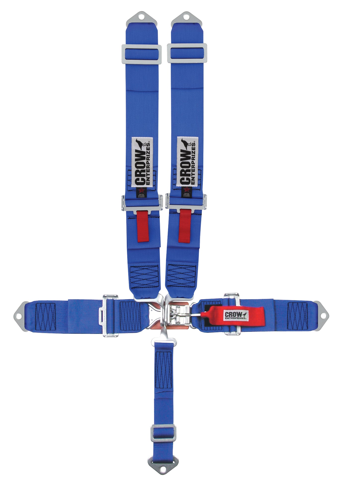 5-Pt Harness Small Latch Blu Bolt In Pull Down