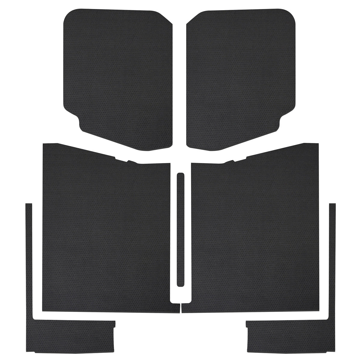 20- Gladiator Headliner Leather Look Black 7 Pc.
