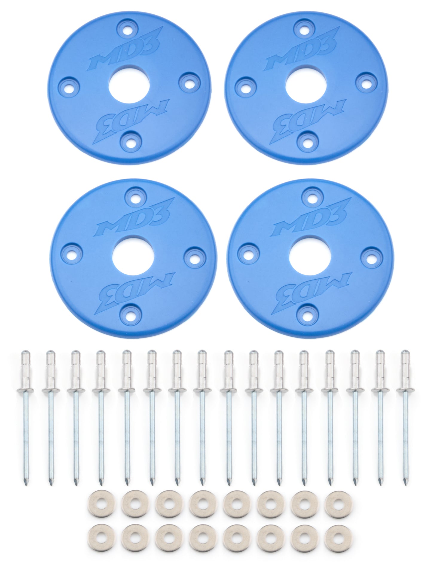 Scuff Plate Plastic Blue 4-Pack MD3