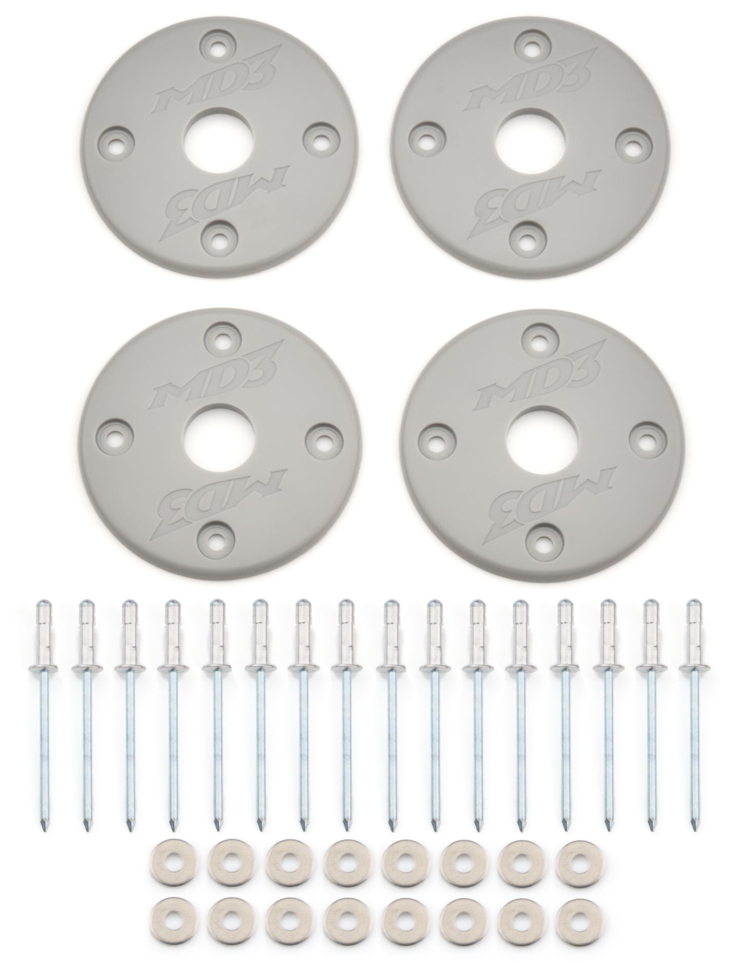 Scuff Plate Plastic Gray 4-Pack MD3