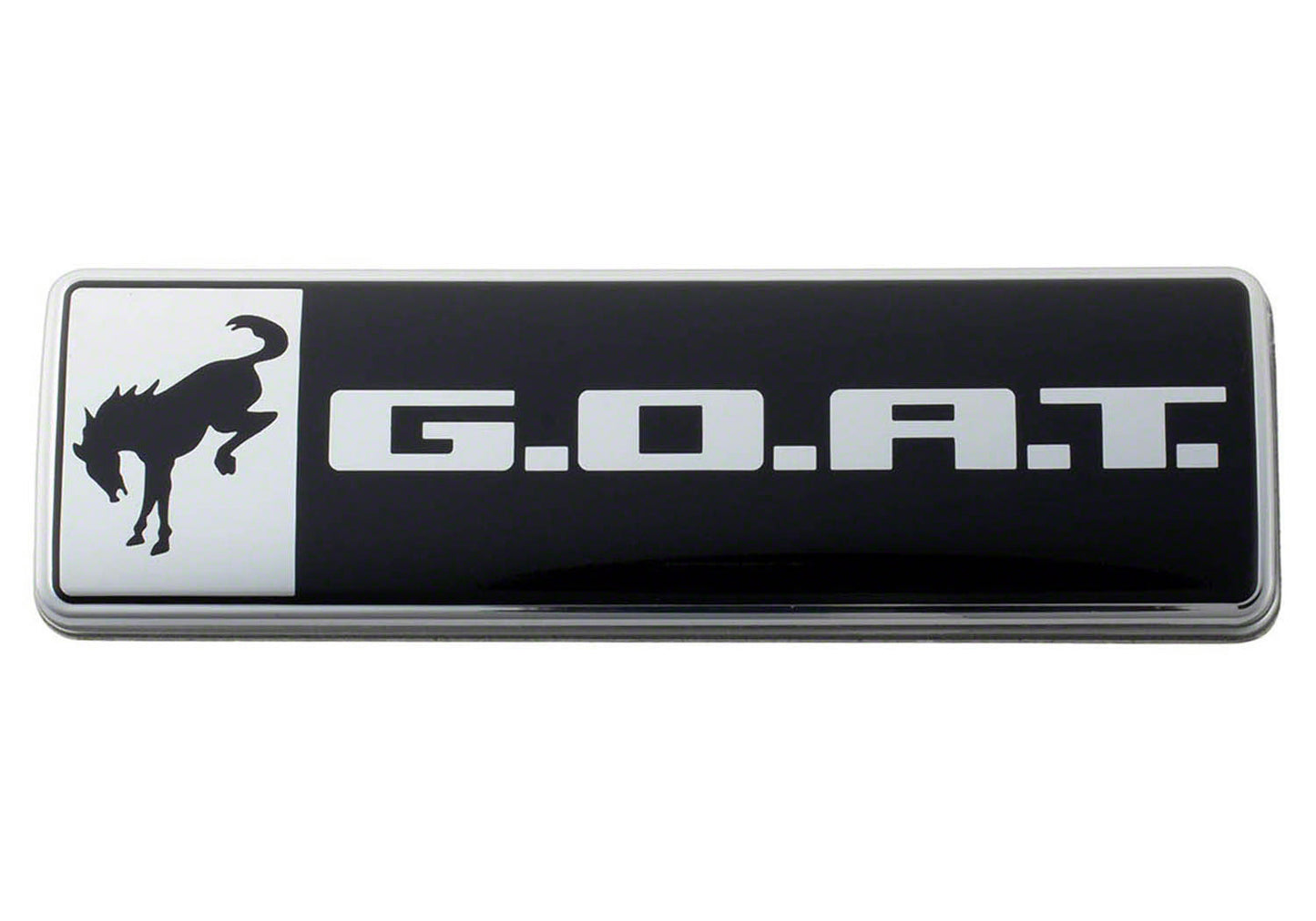 Bronco/Bronco Sport G.OA.T. Badge Black/Chrm