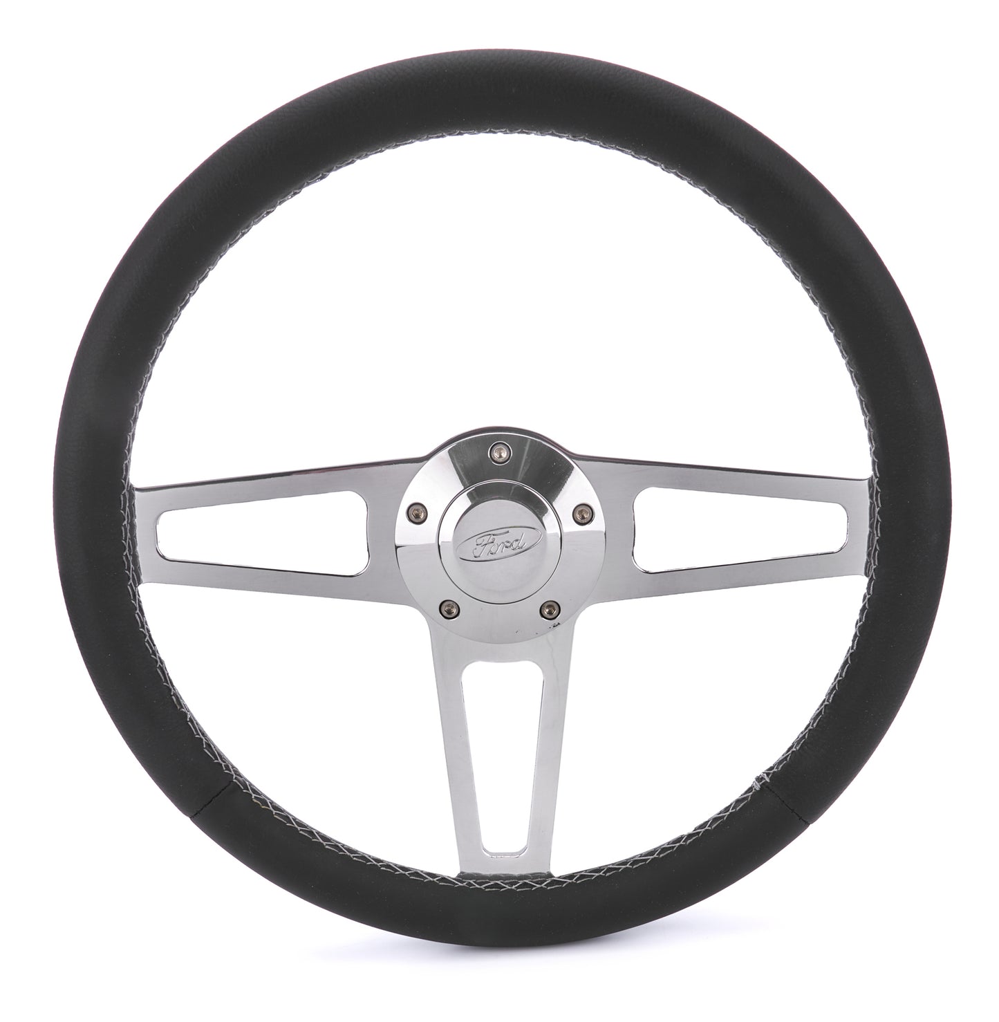 T Series Pol. Wheel Ford Logo/Install Kit
