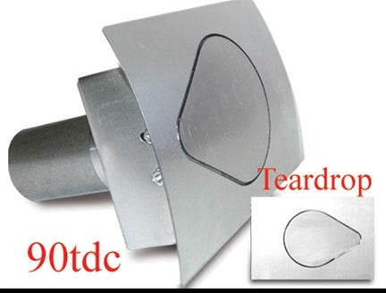 Teardrop Fuel Door Curved Surface