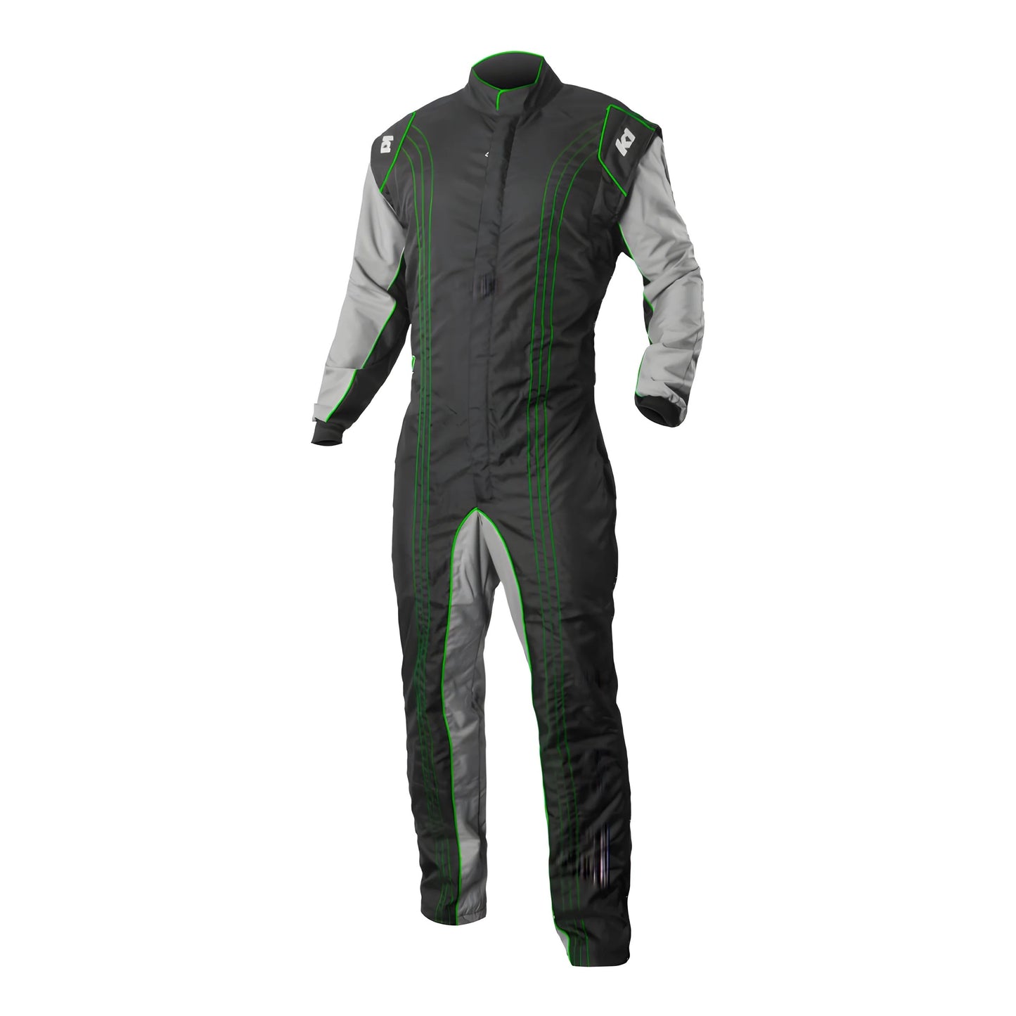 Suit Karting GK2 Adult Large/X-Lrg Black/Green