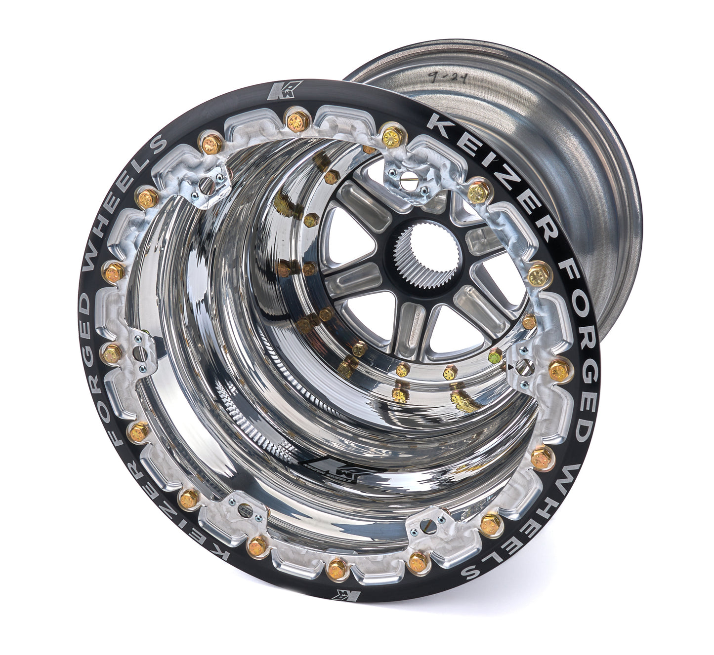 Wheel Splined 15x17 Outer Beadlock 4in BS