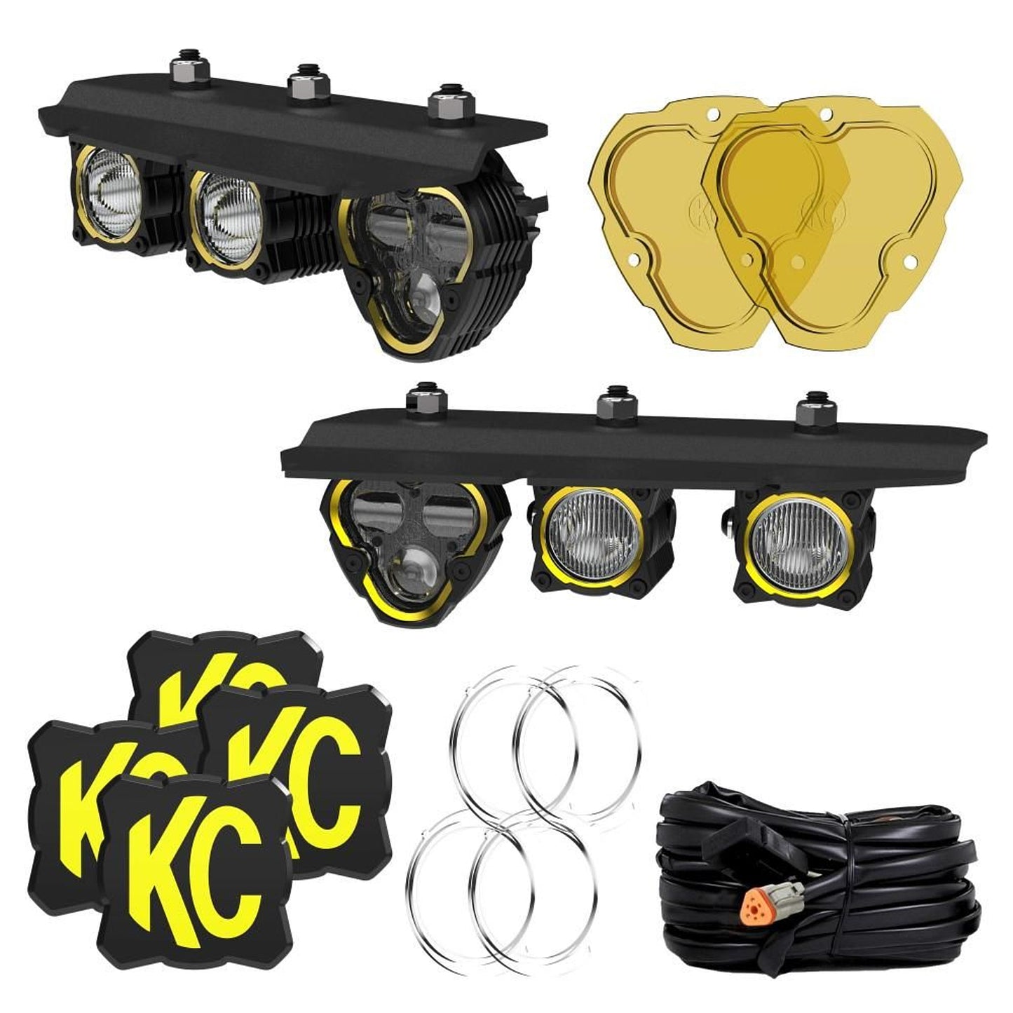 Three Light Fog Pocket Kit 21- Ford Bronco