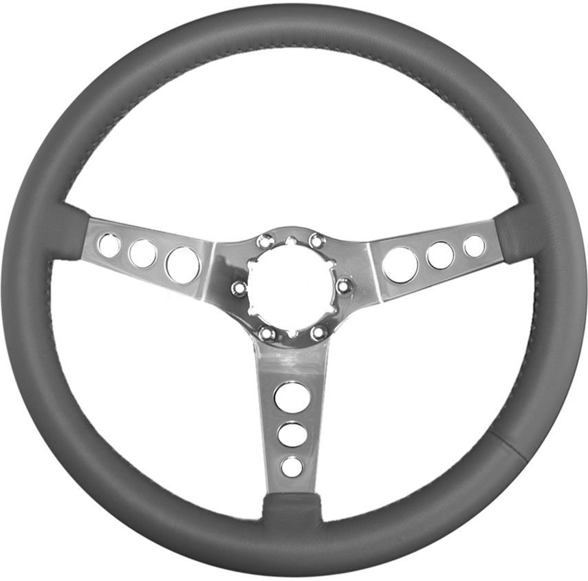 Steering Wheel Stainless Steel Vette Hot Rod