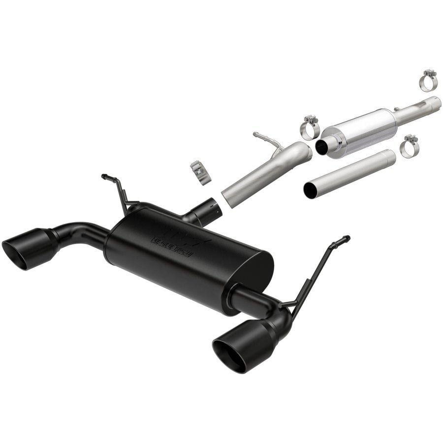 12- Jeep Wrangler 3.6L Cat Back Exhaust Black