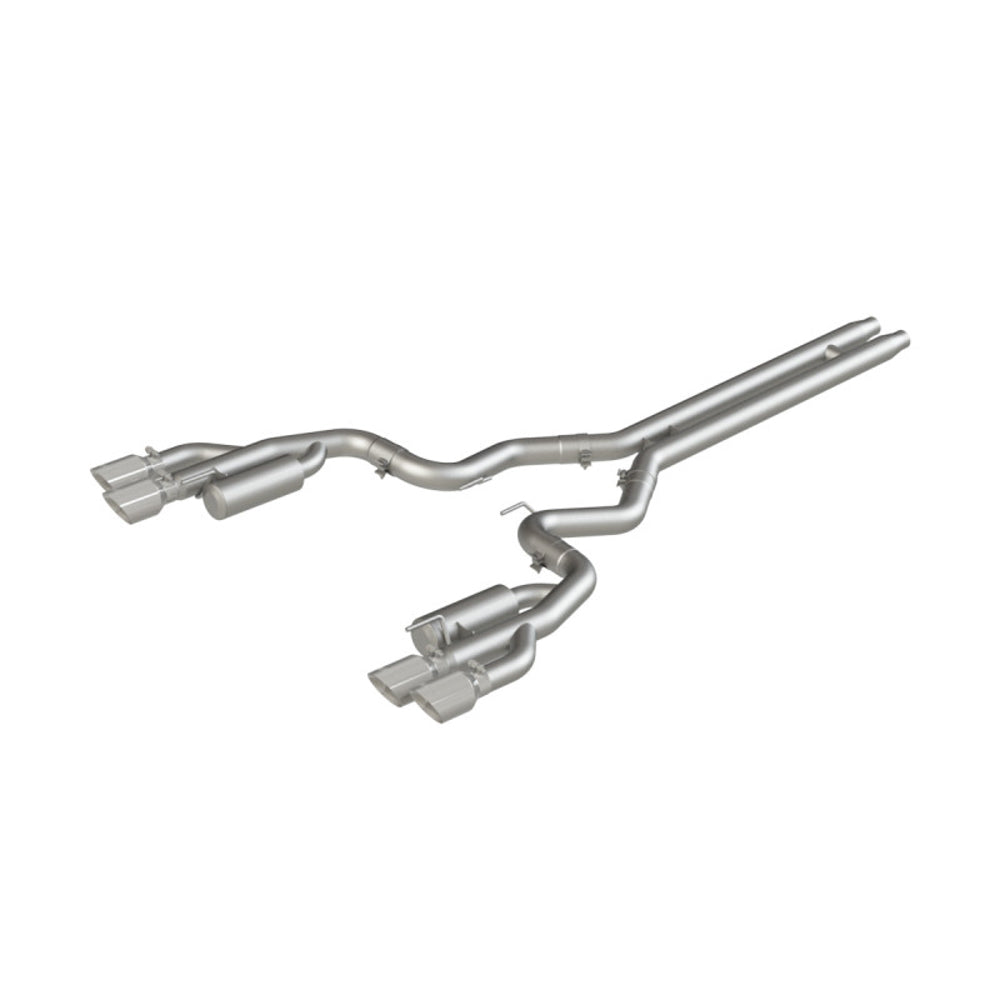18- Mustang 5.0L 3in Ca t Back Exhaust Quad Dual