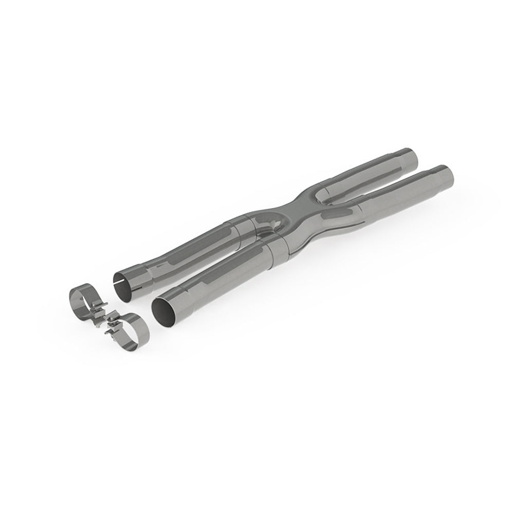 15- Mustang 2.5in Reso nator Bypass X-Pipe