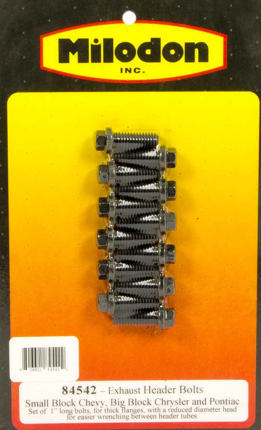 Header Bolt Kit - SBC 6pt. 3/8in x 1in