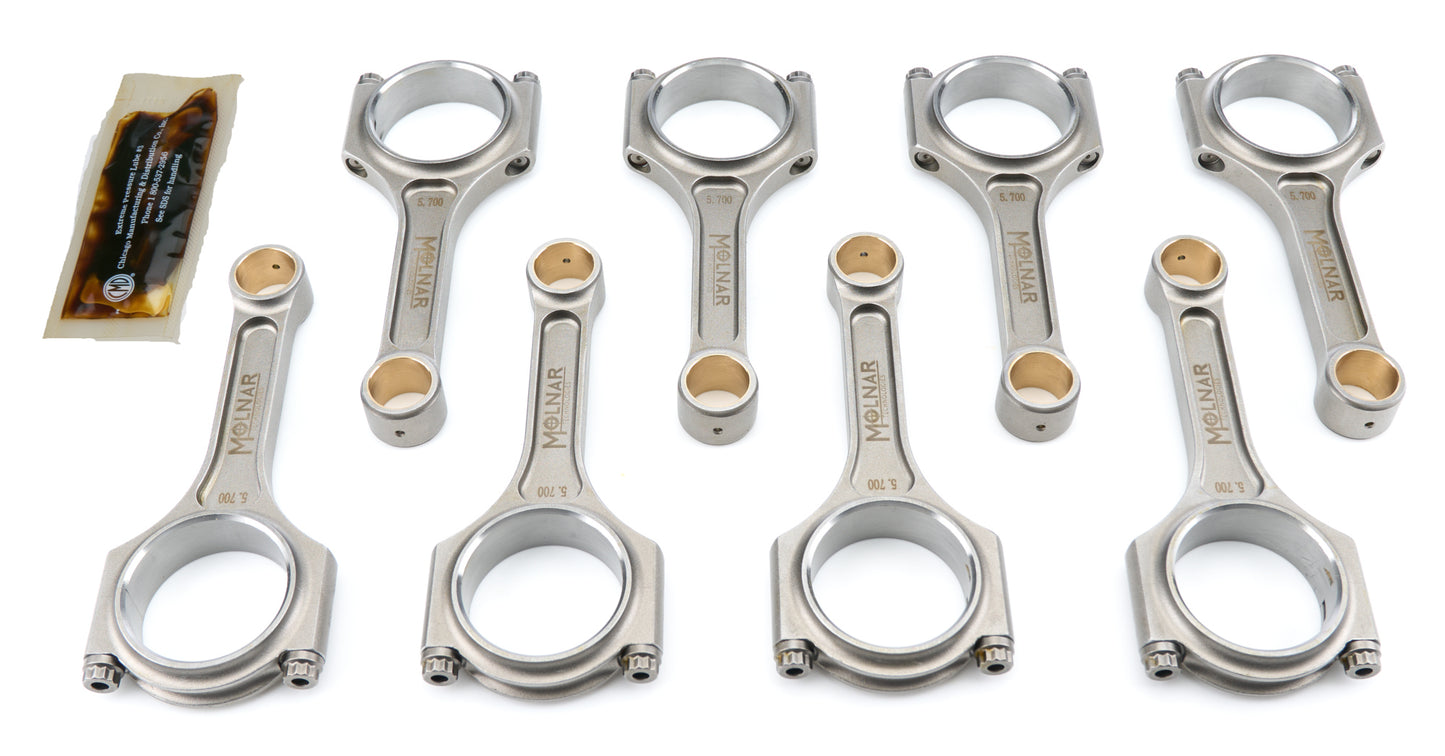 5.700 I-Beam Rod Set SBC Lightweight