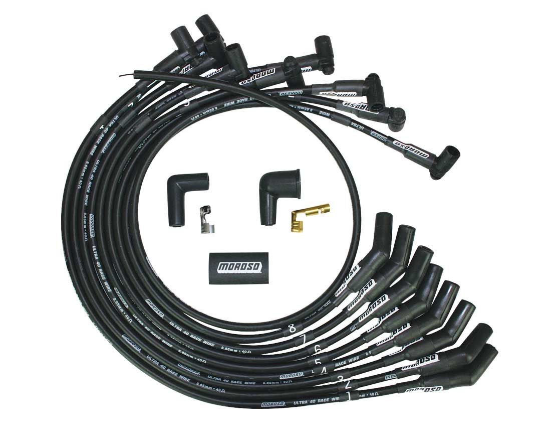 Ultra 40 Plug Wire Set SBF 302 HEI Black