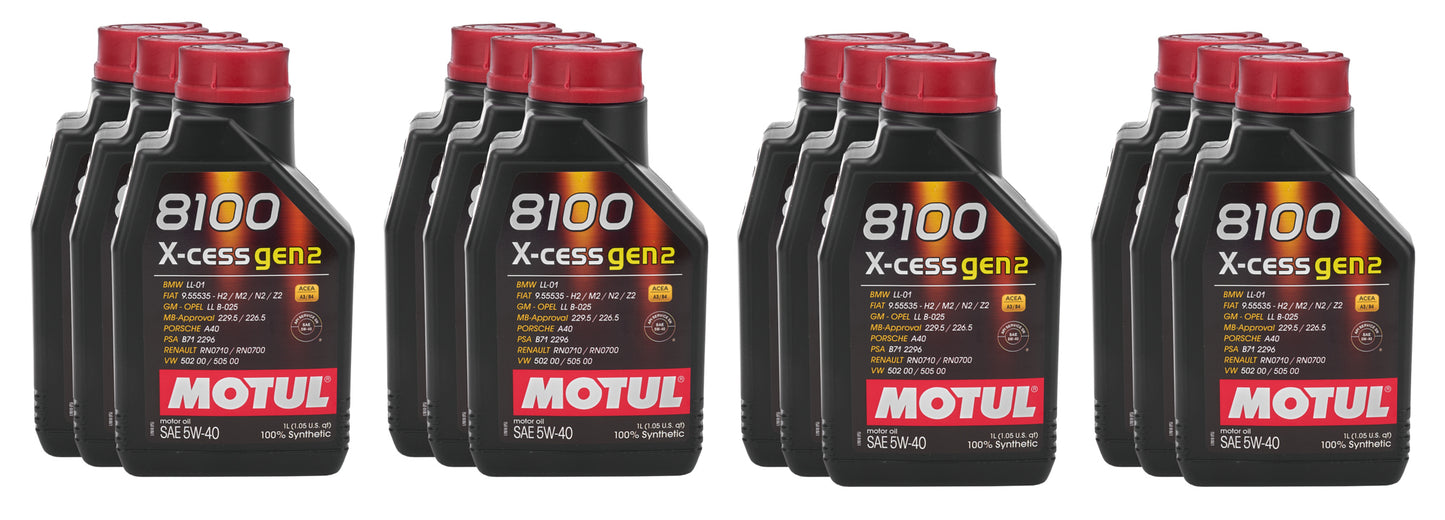 8100 X-Cess 5w40 Case 12 x 1 Liter