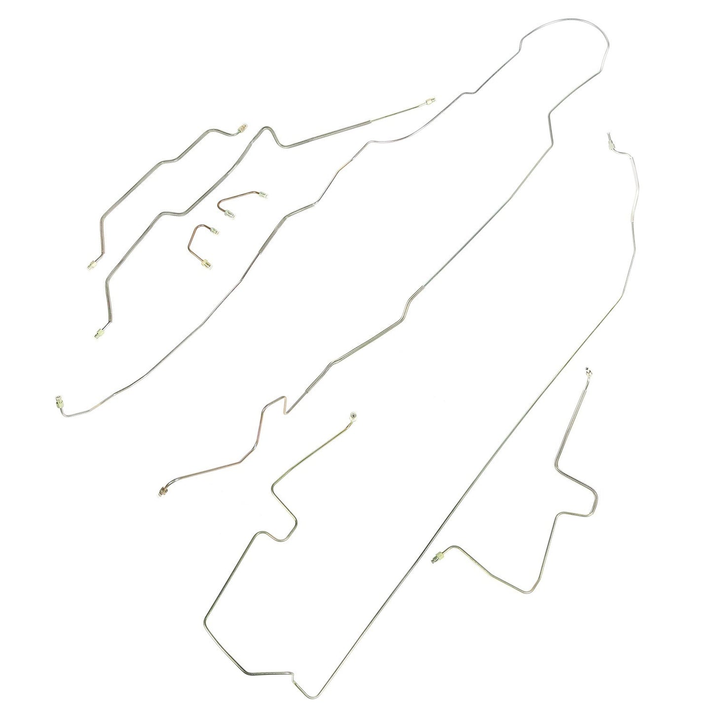 Full Brake Line Set Non -ABS; 97-06 Jeep Wrangle