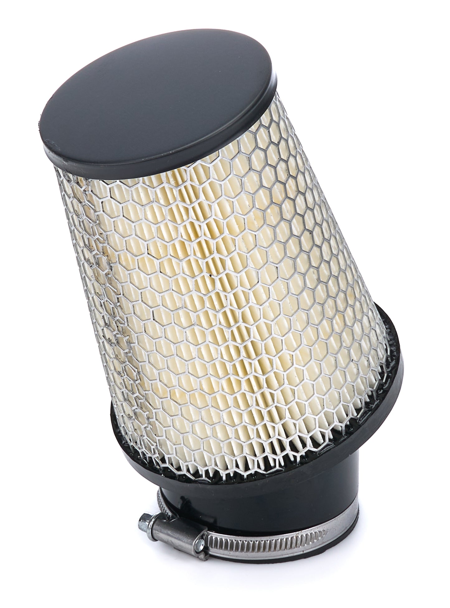 Filter Air Kart 2.437in Inlet 4in 20 Deg Blk