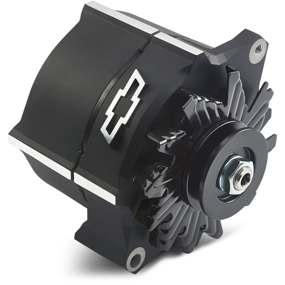 Alternator Raised Bowtie Emblem Black Crinkle