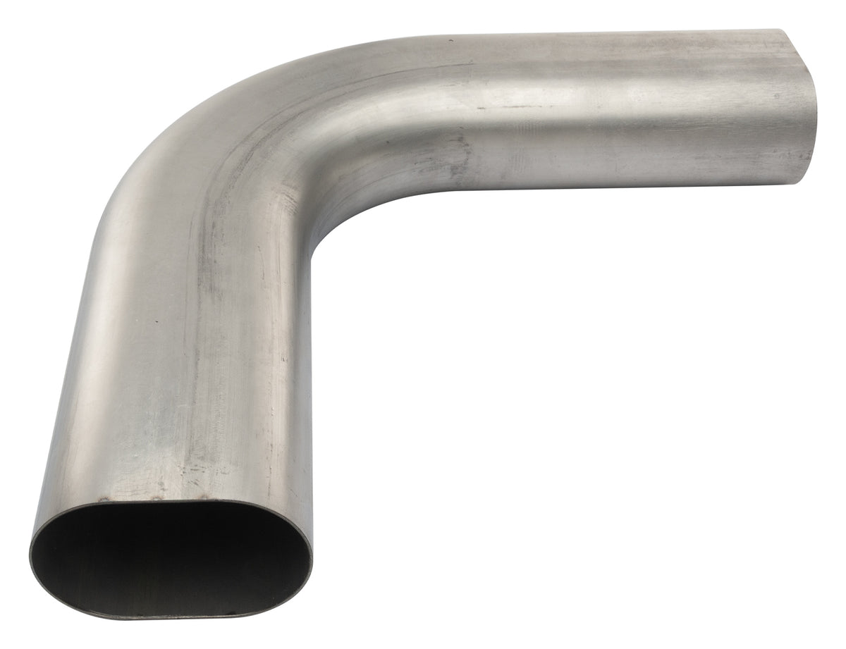 3in Oval Tubing 90Degree Horizontal Bend