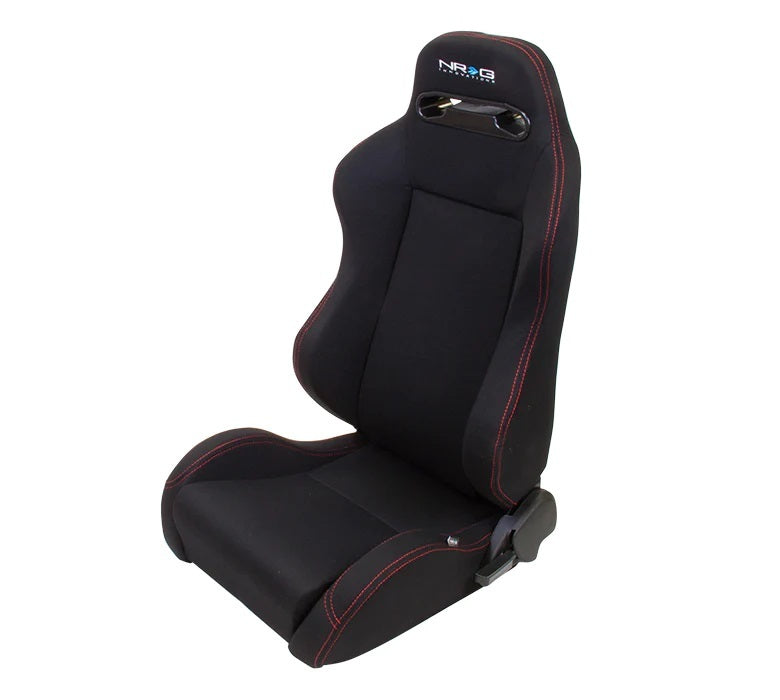 Seat Type-R Reclinable Black Cloth w/Red Stitch
