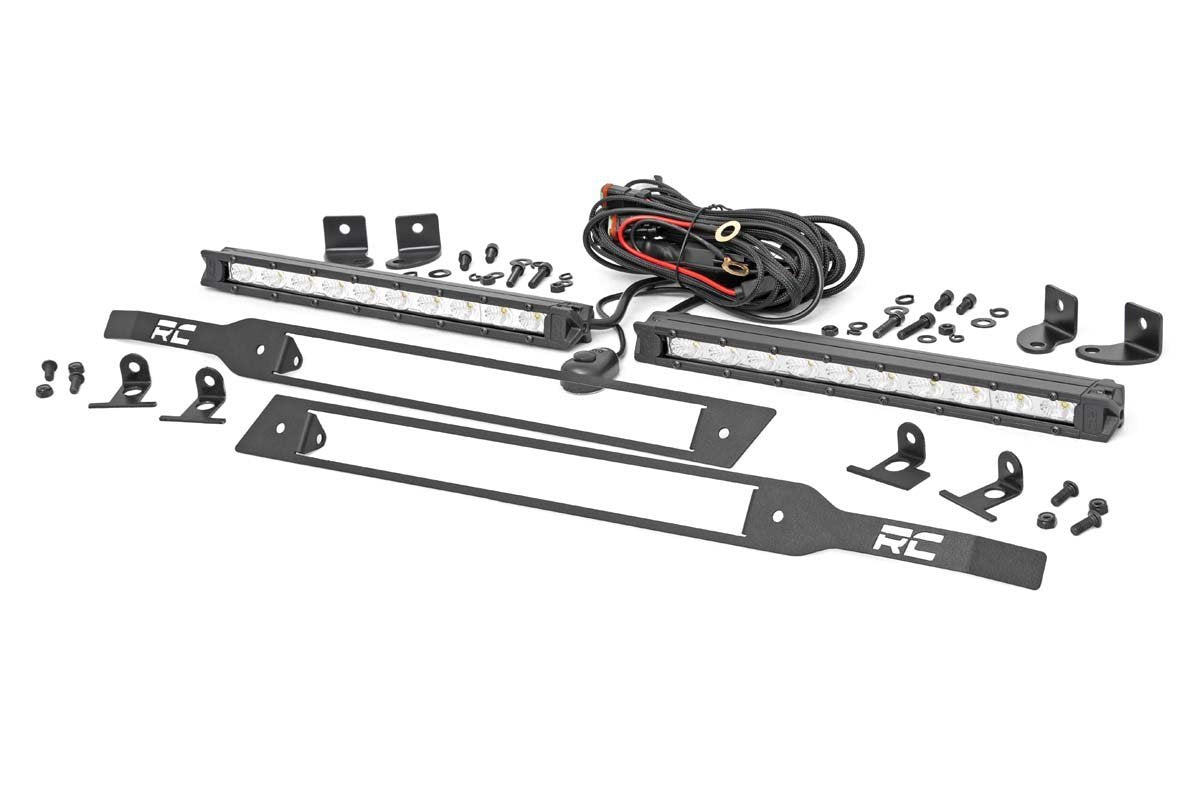 19- Silverado 1500 10in Dual Grille LED Lights