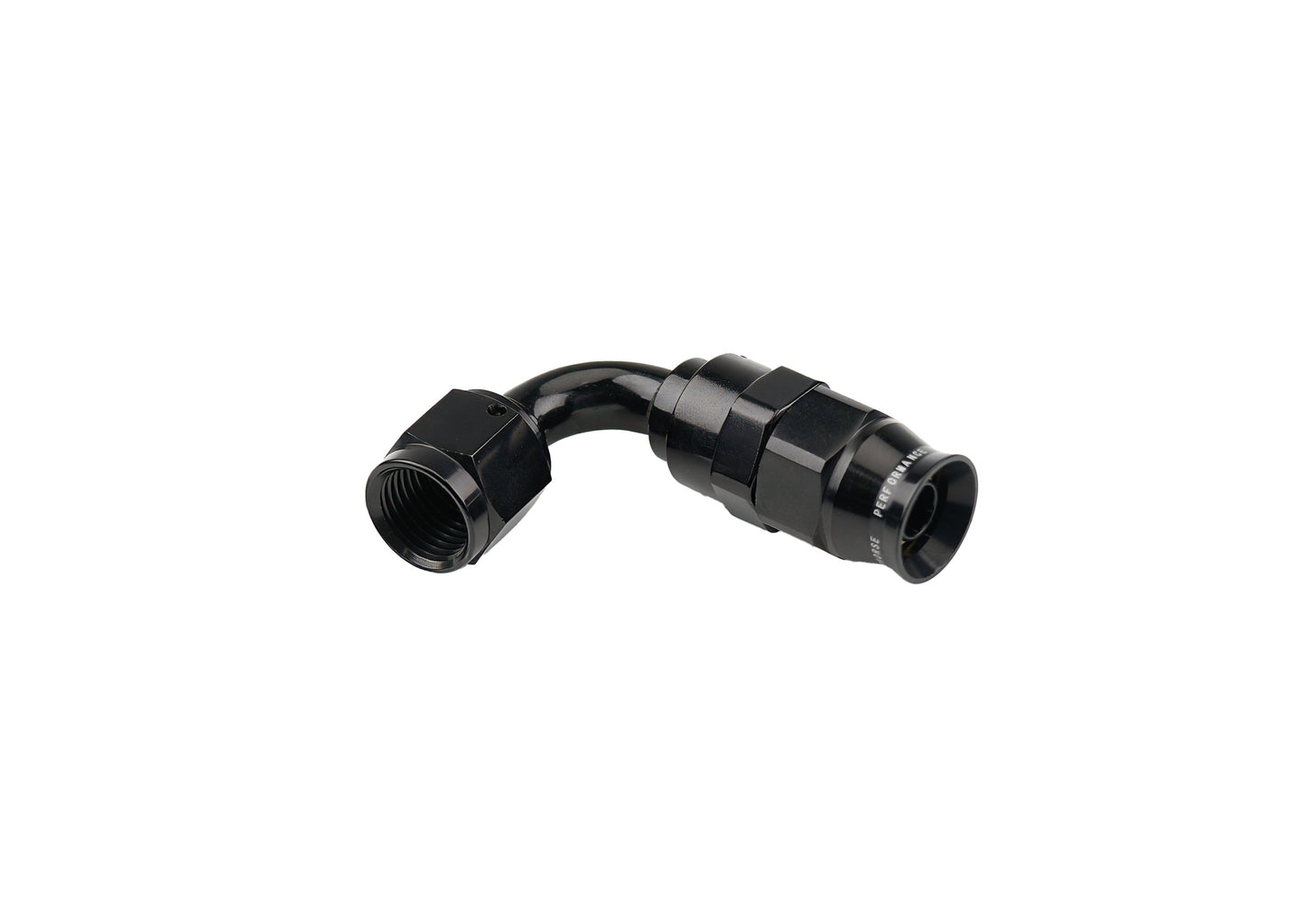 6AN 100 Degree PTFE Reusable Hose End Black