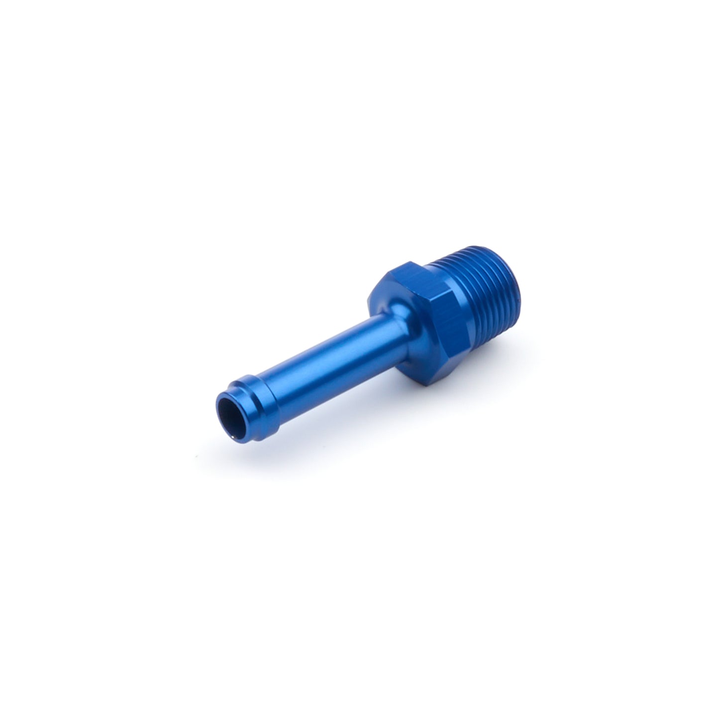 3/8in Hose to 3/8in NPT Male Straight Blue