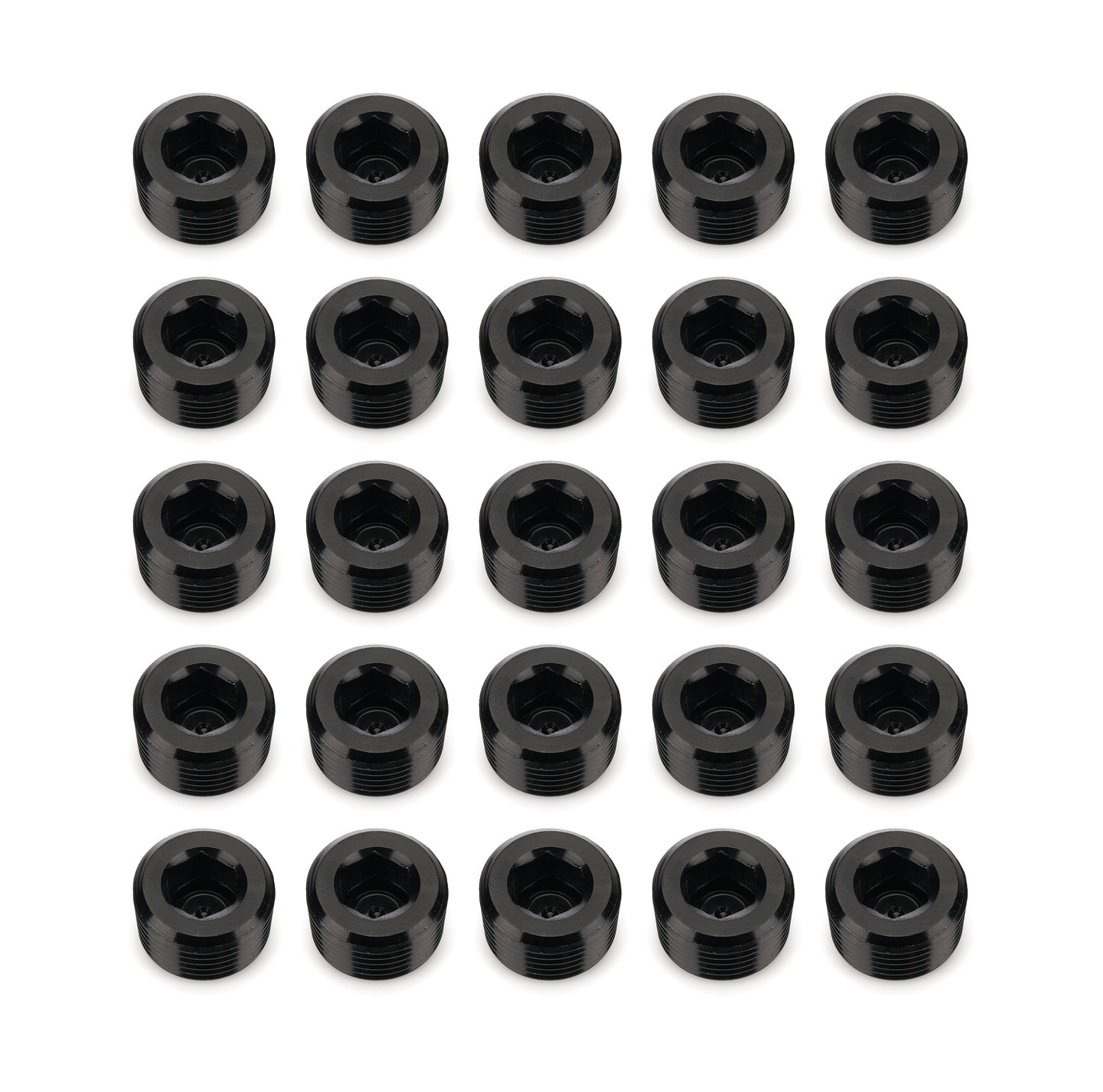 3/8in NPT Socket Head Pipe Plug 25/pkg Black