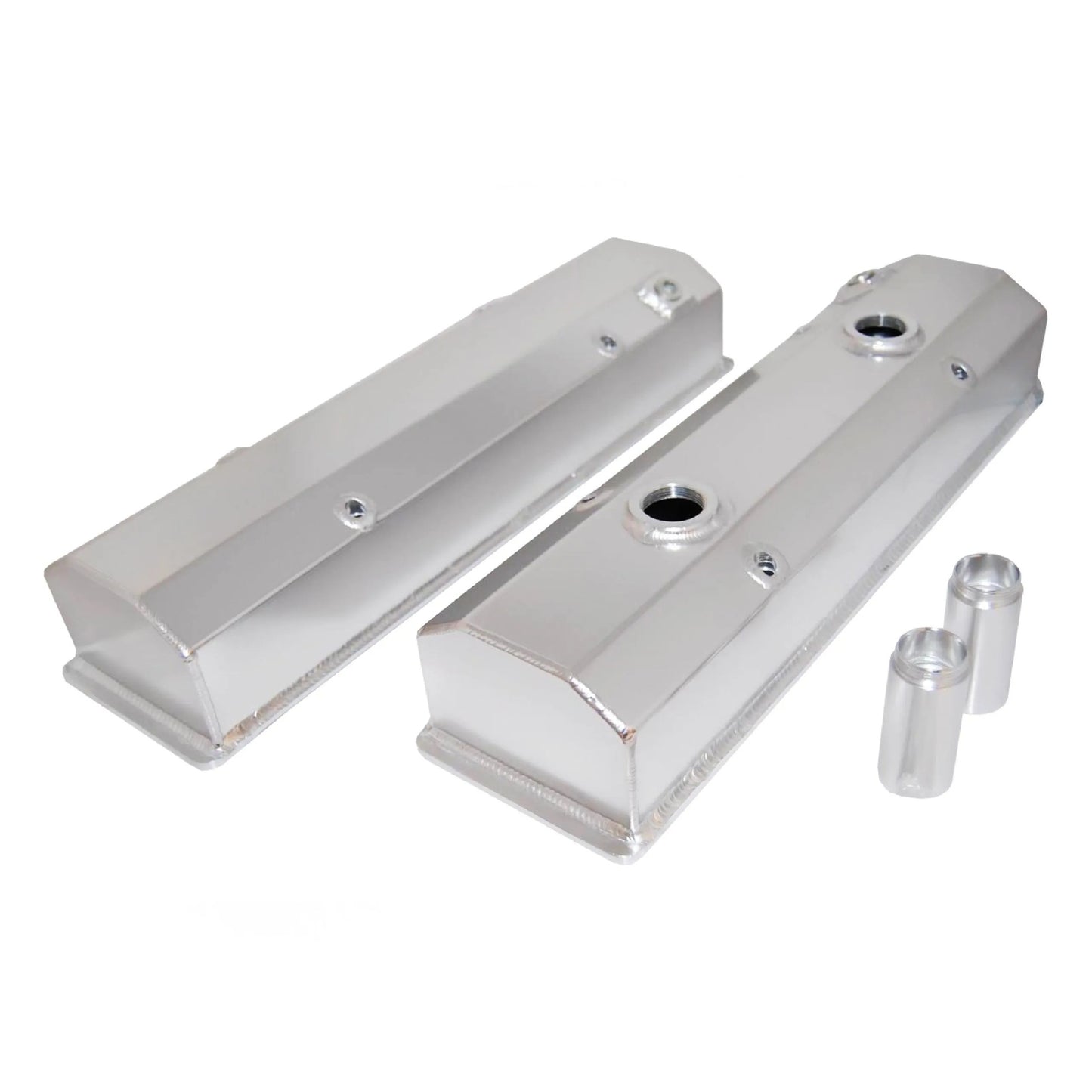 Fabricated SB Chevy Circ le Track Valve Covers Pr