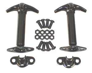 Hood Catch Kit Black 4 1-95 Jeep CJ/Wrangler YJ