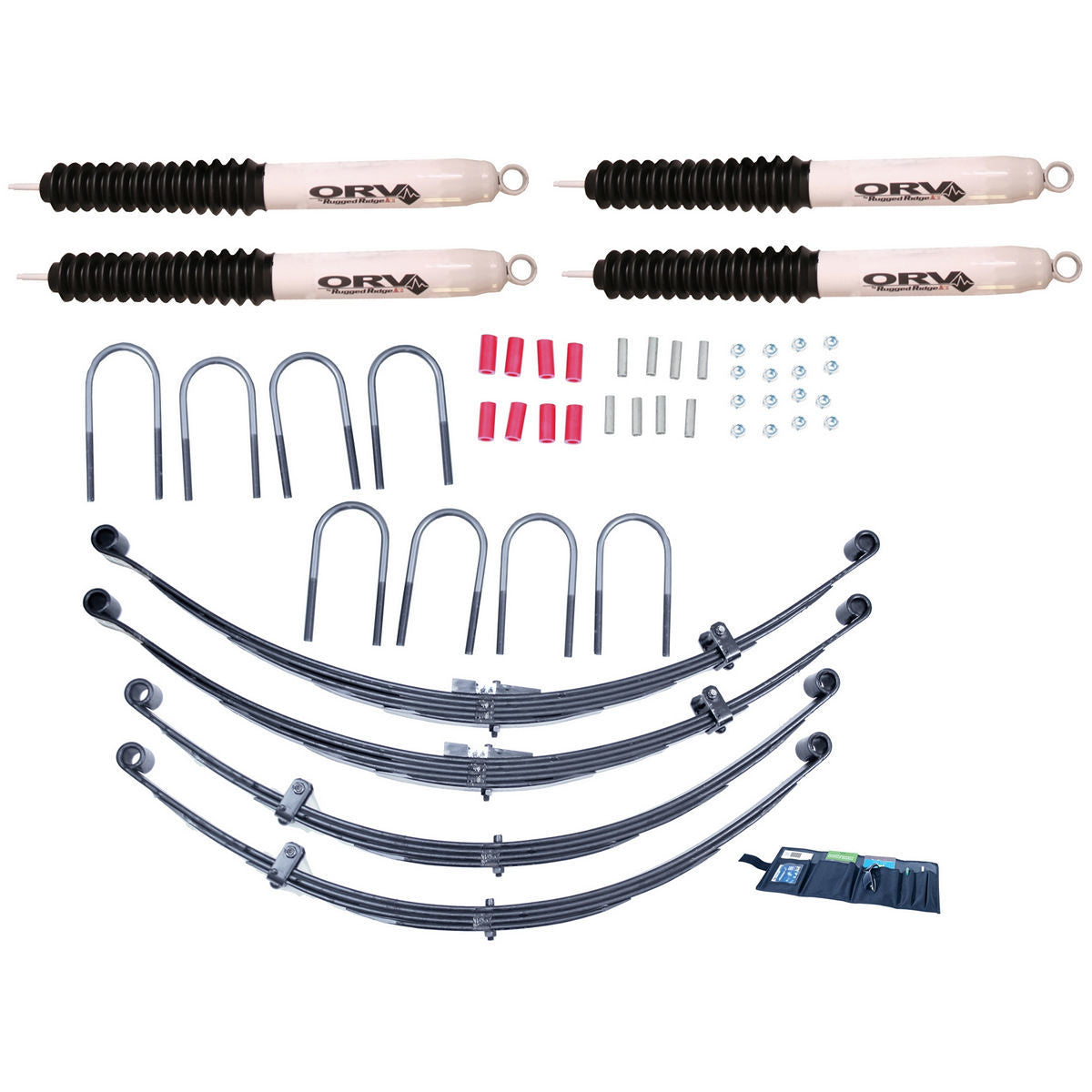 Suspension Lift Kit 4 I nch Shocks; 55-75 Jeep