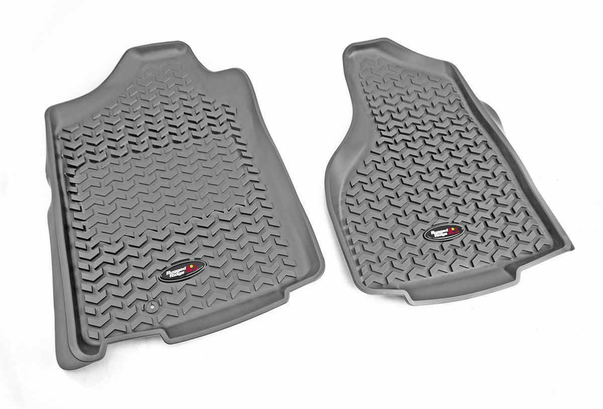Floor Liner Front; Gray 2009-2011 Dodge Ram 15