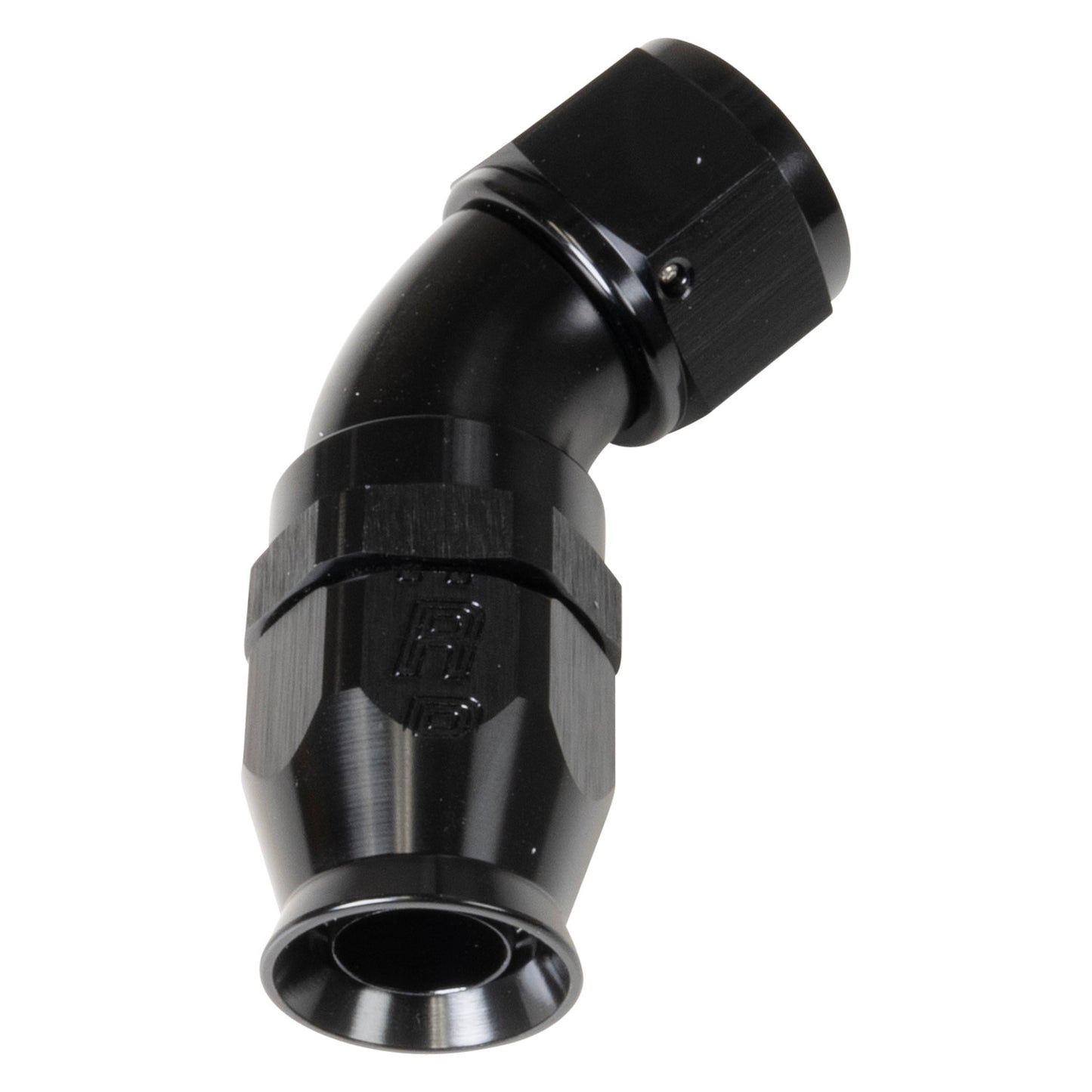 8AN 45Deg Pro Hose End PTFE Black