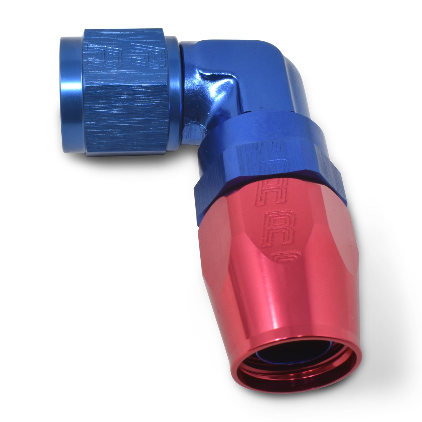 6AN 180Deg Hose End ProClassic Blue/Red