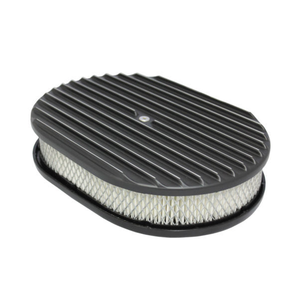 Air Cleaner Kit 12in X 2in Oval Full Finned Top