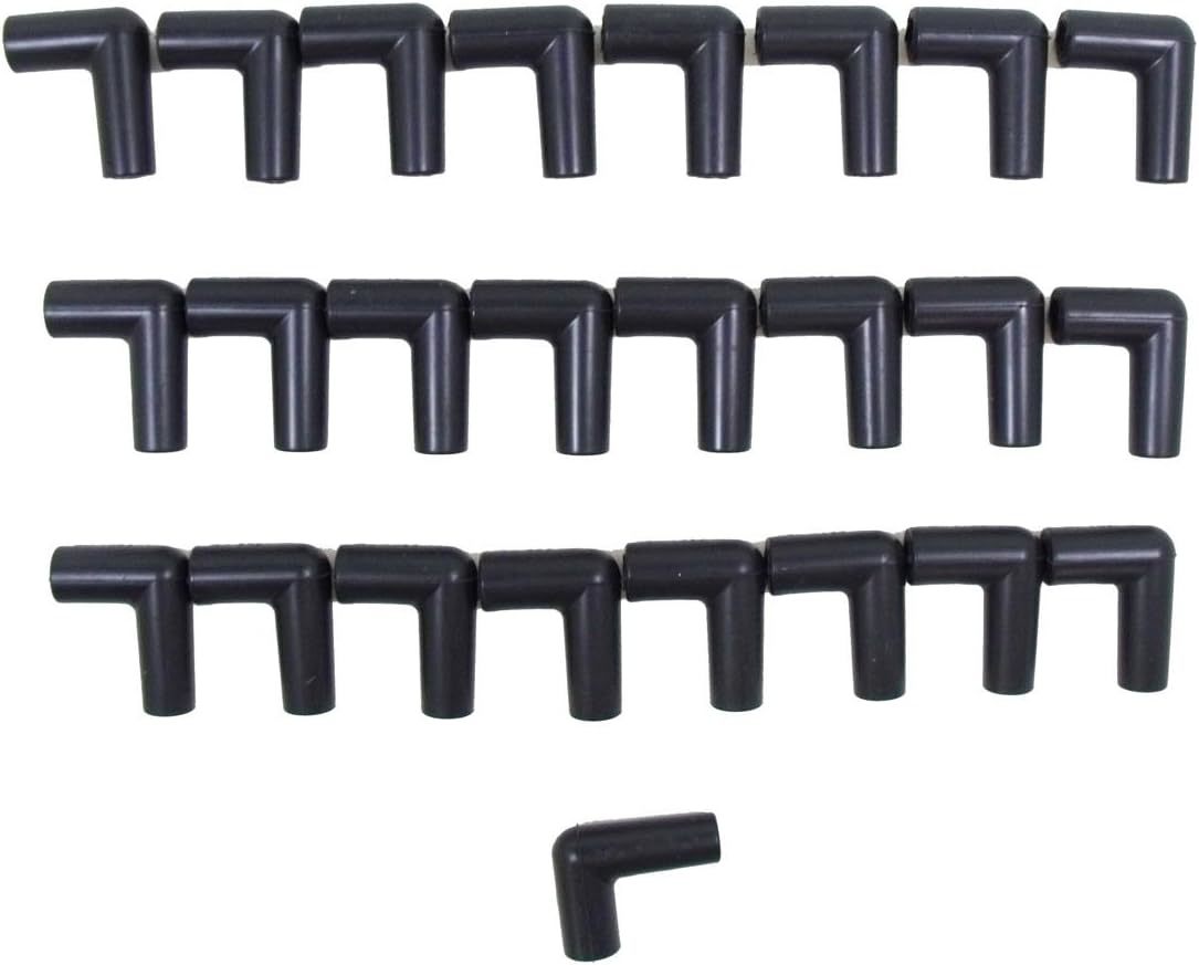 Spark Plug Boots (25pk) 90-Degree Black