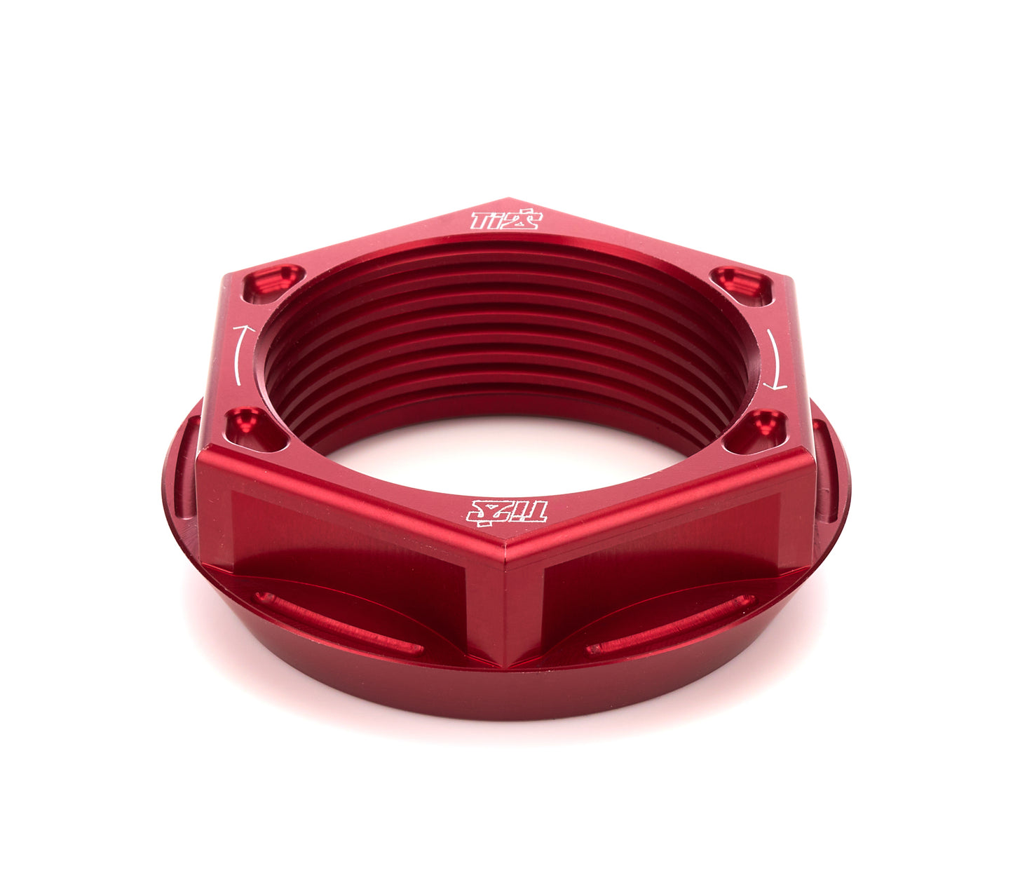 Axle Nut RH Lightweight Aluminum Red