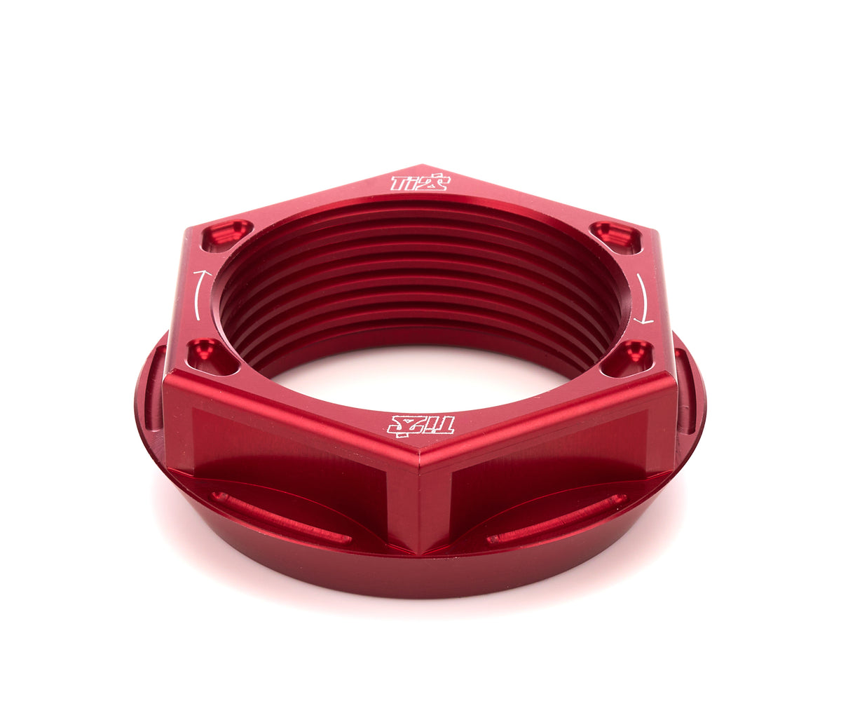 Axle Nut RH Lightweight Aluminum Red