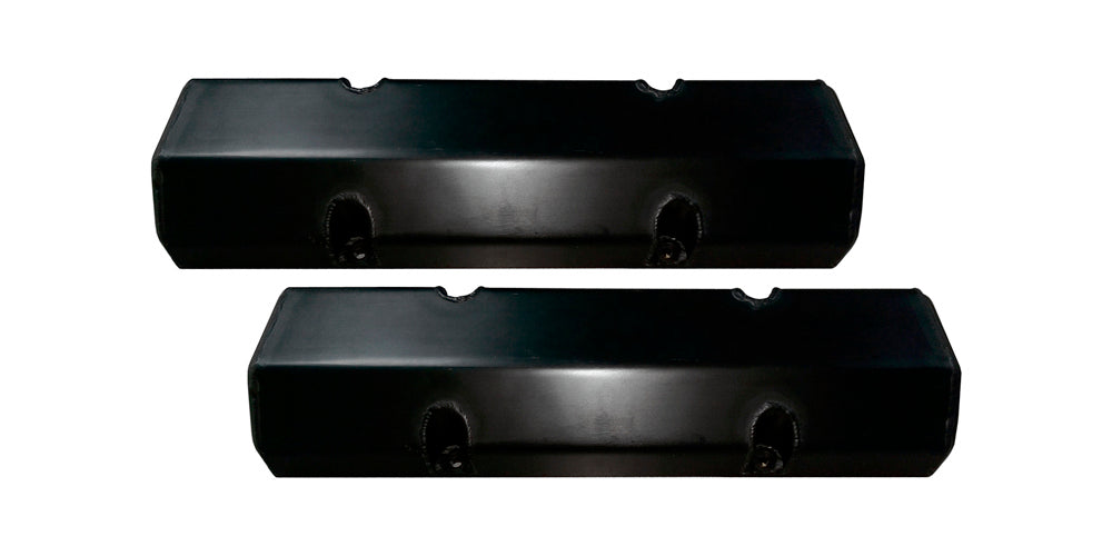 Valve Cover Set SBC Billet Rail Black
