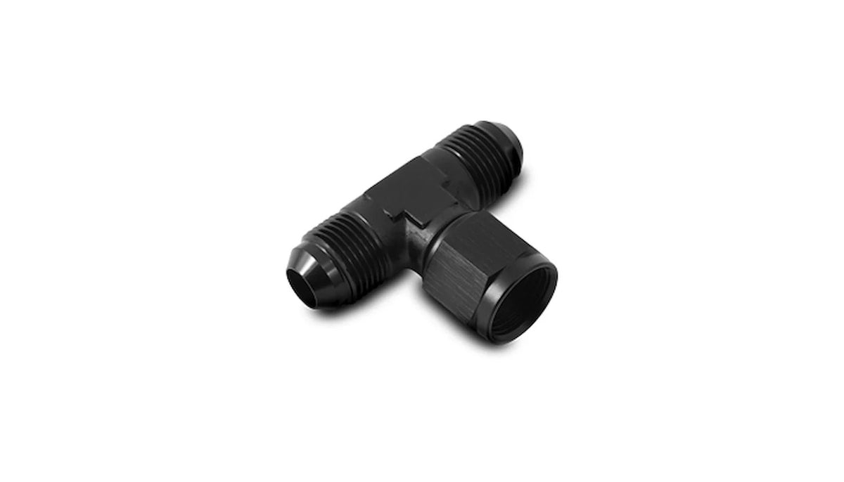 Tee Fitting -3AN with Female -3AN Swivel
