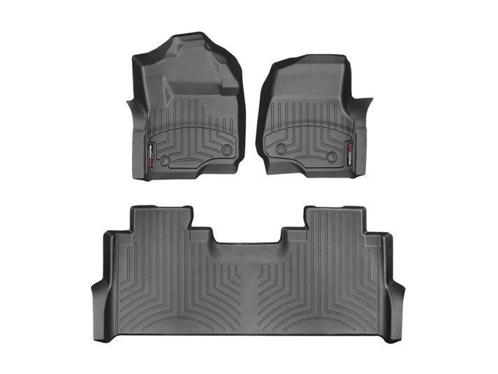 17- Ford F250 Front & Rear Floorliners Black
