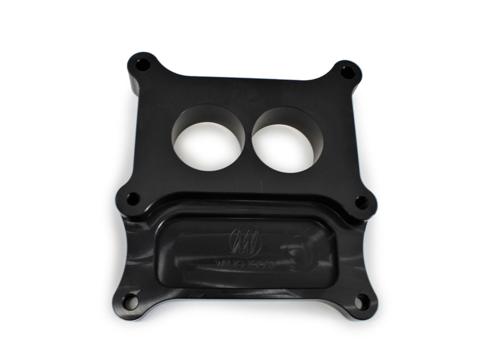 Carb Adapter 2bbl to 4bb 1in Thk w/Straigh Bores